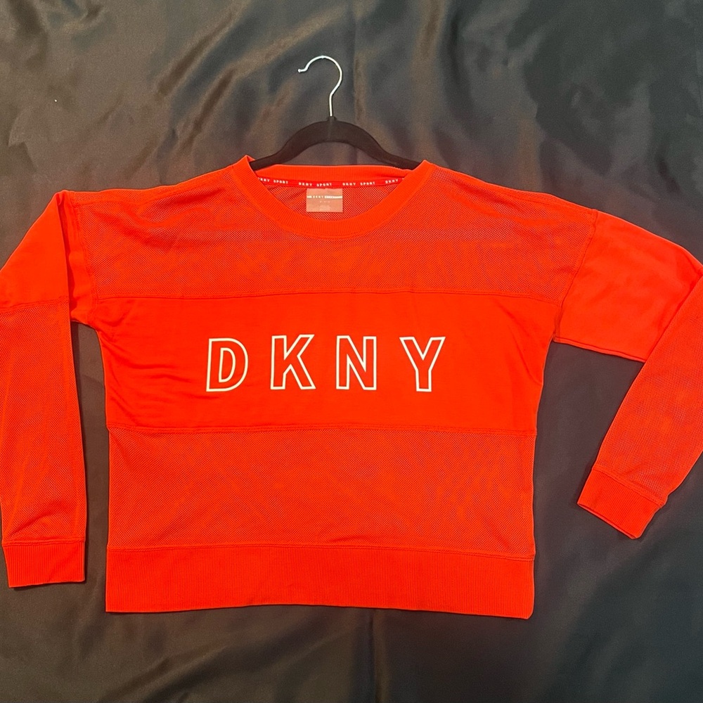 DKNY sport sweater/top see through mass fabric
